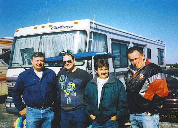 Mt. Clemens Race Track - Bill Vogan-Jim Laraway-Bill Kratchoff-Carl Scholz (newer photo)